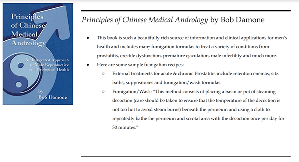 Principles of Chinese Medical Andrology: An Integrated Approach to Male Reproductive and Urological Health (2008 USA)