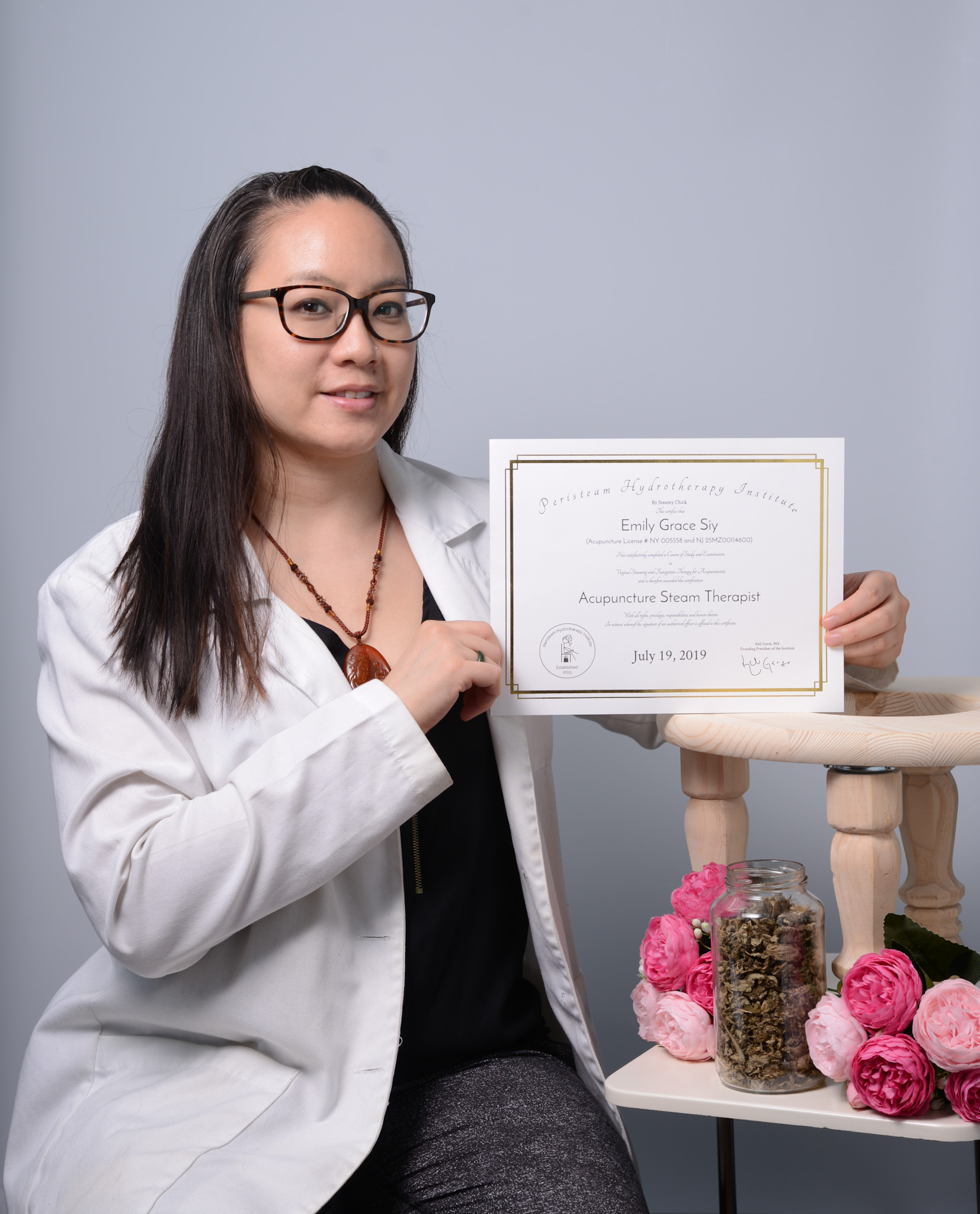 Emily Siy, Acupuncturist Steam Therapist Steamy Chick Institute