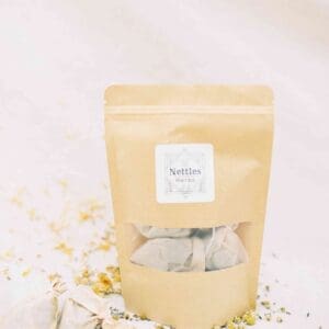 Made with organic herbs, this blend comes with 10 pre-packaged tea bags for 10 healing steams. Herbs used are organic calendula, lavender, mugwort, red raspberry leaf, yarrow, and sea salt
