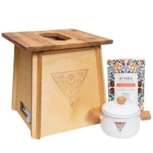 Kitara's Savings Bundle: All Inclusive Set-up with Handmade Seat, Speciality Pot, and Burner