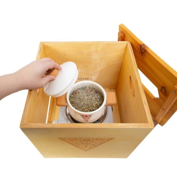Kitara's Savings Bundle: All Inclusive Set-up with Handmade Seat, Speciality Pot, and Burner - Image 2
